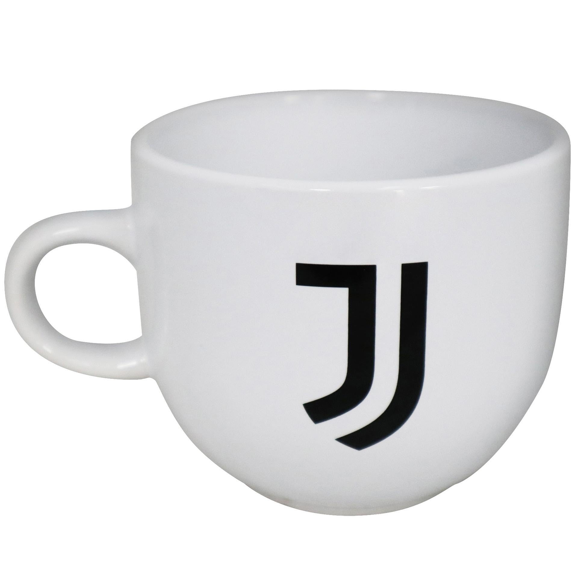Tazza Jumbo da Latte Ufficiale Bianconera Logo Stemma JJ in Scatola Regalo Originale