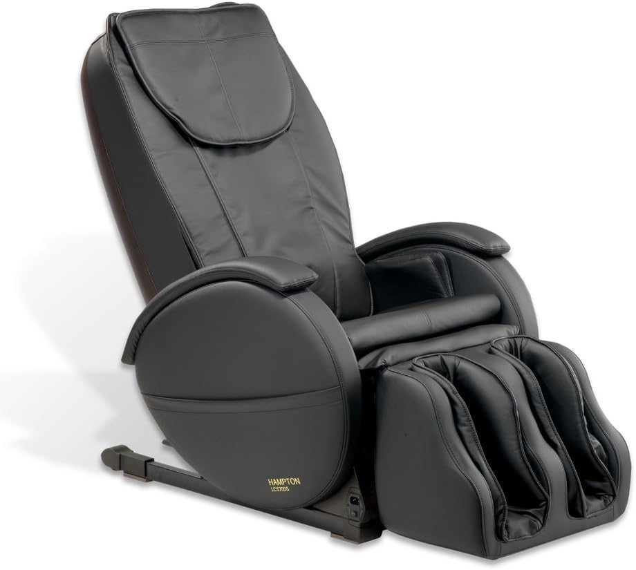 Hampton Edition 2 Stage Zero Gravity Massage Chair, Black, 130.1 Pound