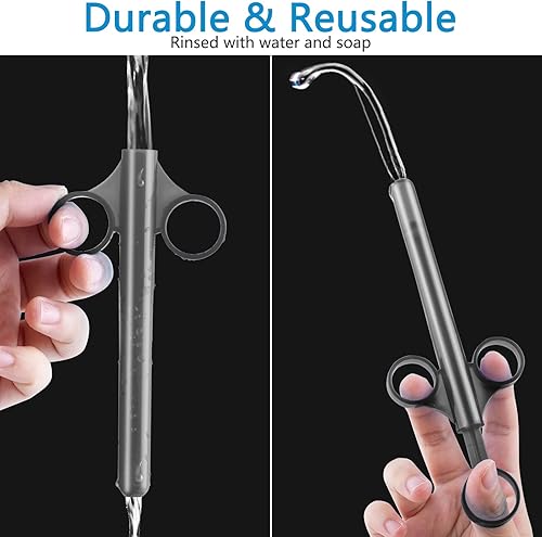 Miniatura 9 de ANGCURE Jeringas aplicadoras de lubricante lubricante, disparador de tubo lubricante con tapa redondeada lisa para hombres, mujeres y parejas,