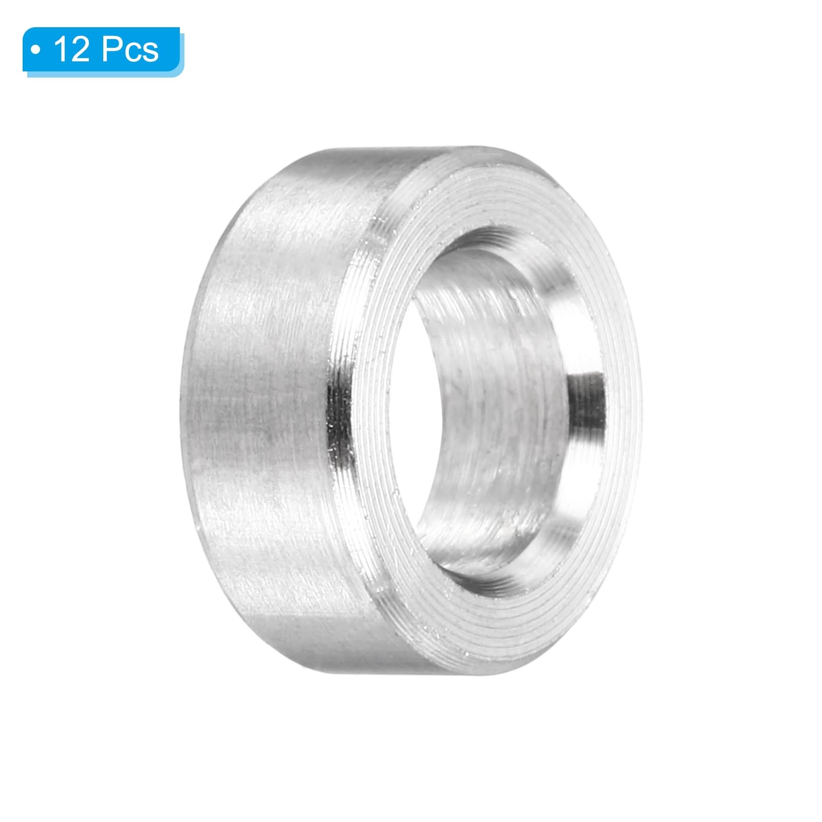 PATIKIL M6 Stainless Steel Spacers, 12Pcs Metal Spacer 6mm ID x 10mm OD x 4mm L Screw Standoff for 1/4" or M6 Screw - Image 3
