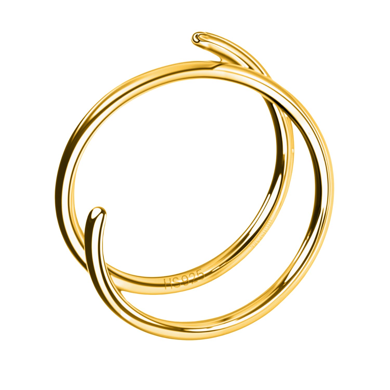 925 Silver Nose Ring for Women in 18K Gold Finish | 92.5 Sterling Silver & Stunning Shine | Lovely Gift for Women & Girls - Lined-image-46