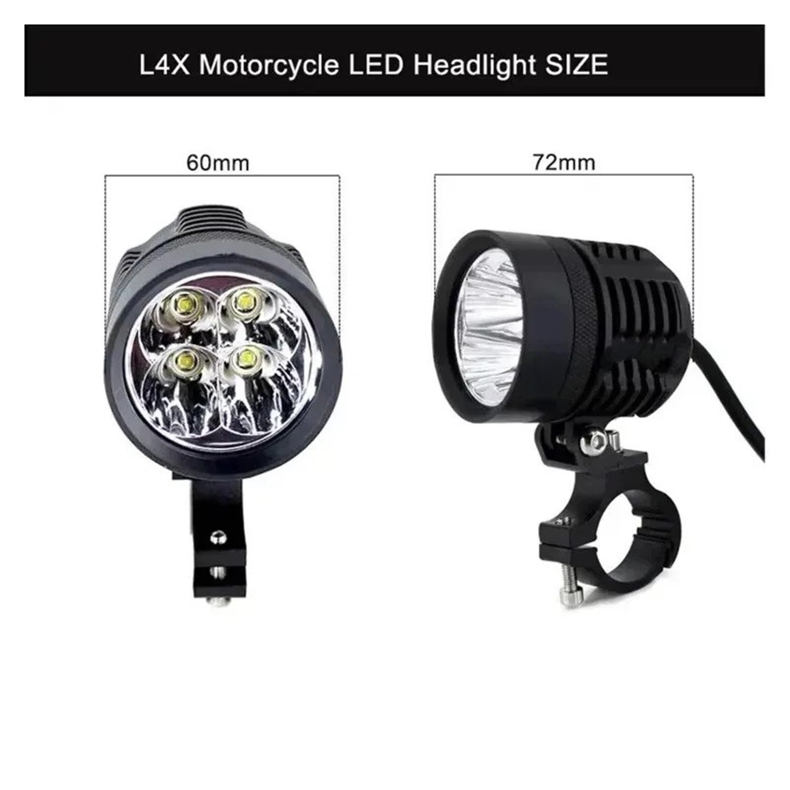 Moto Fari Stradali Spot Light Beam Per Moto Spotlight Impermeabile Flash Fendinebbia Spot Lampadina Luminosa L6X Faro LED 28000LM 2 PZ 12V