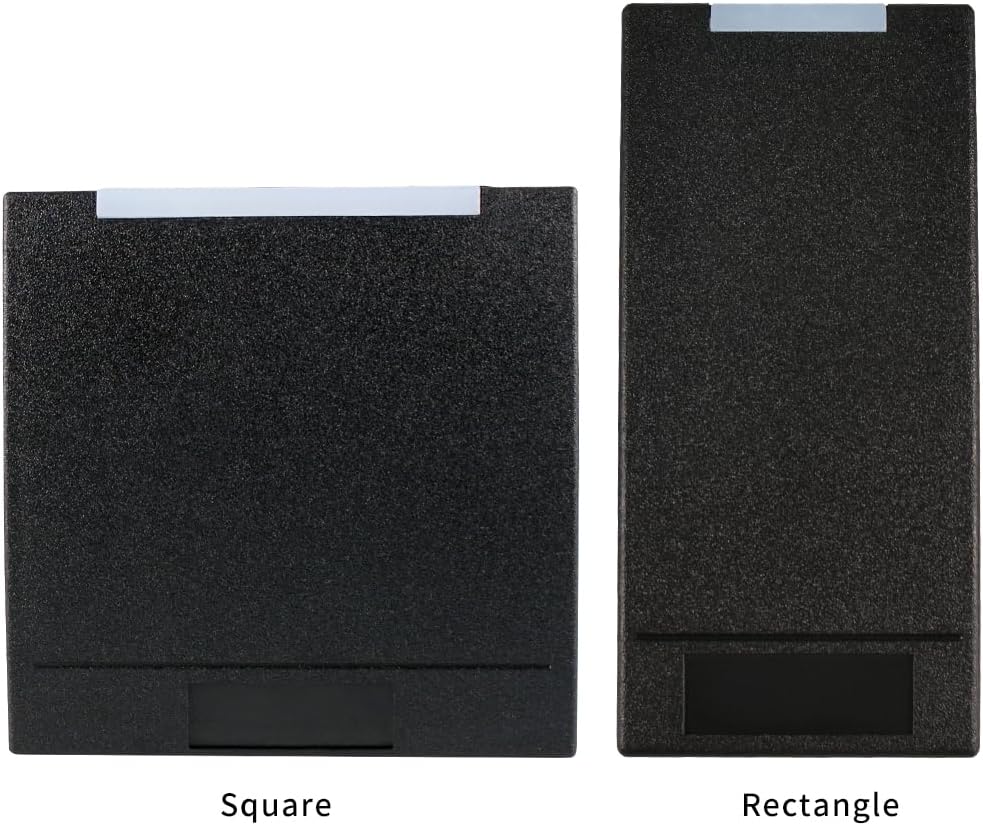 RFHID Wiegand Card Reader RS232 Reading Head Door Swipe System Compatible with Card Readers (Rectangle, RS232 Format)