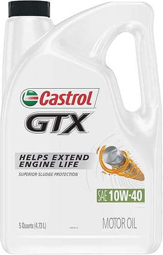 Miniatura 2 de Castrol Aceite de motor convencional GTX 10W-40, 5 cuartos de galón, paquete de 2
