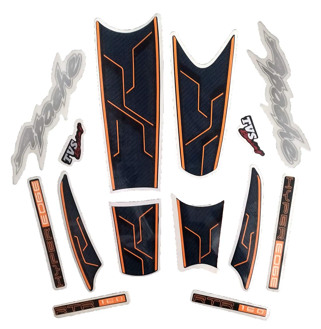 Motorcycle Bike Body Fancy Wrep Stickers & Decals kit Stickers Compatible Apache RTR 160 (EST2497TA10)-picture-25