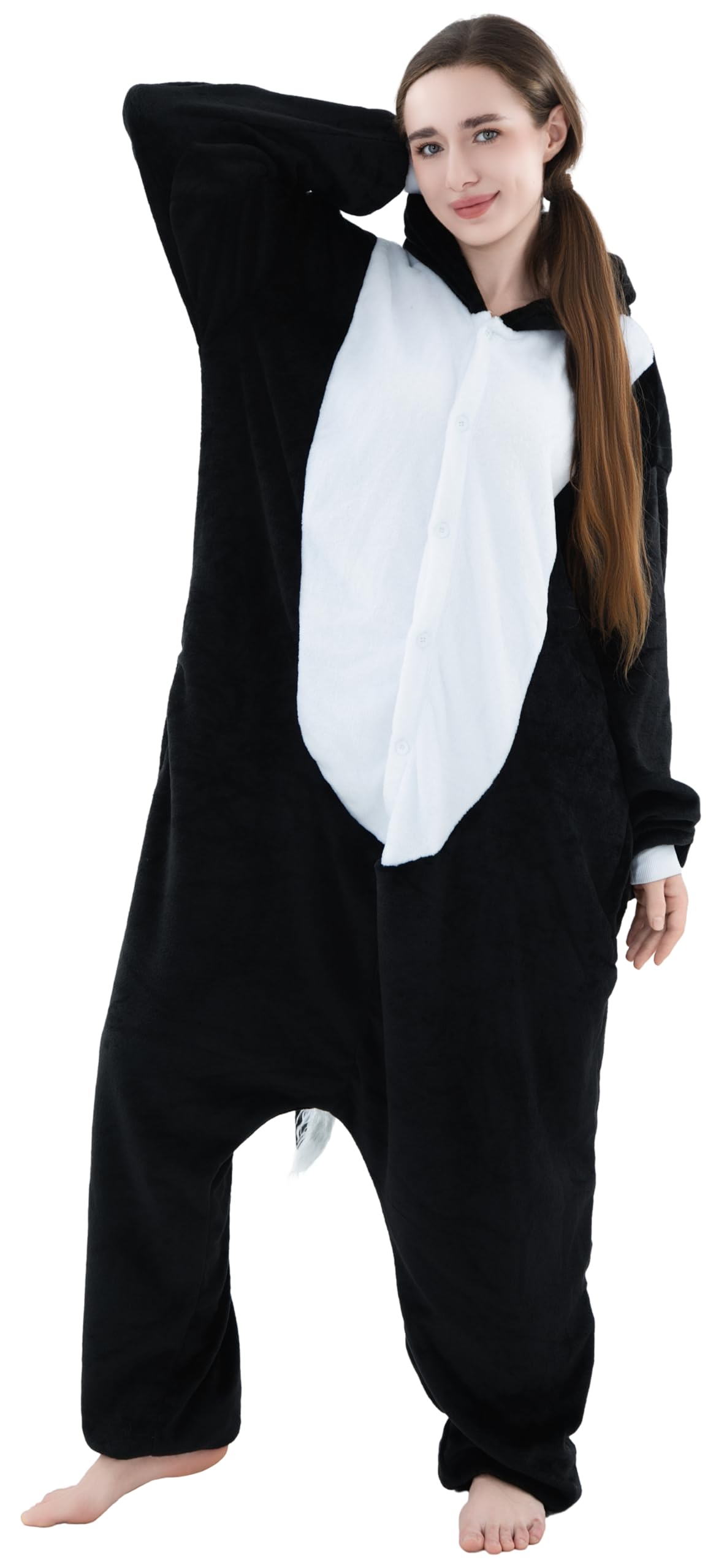 Onesie Ganzkörper Kostüm für Erwachsene – Unisex Pyjama Jumpsuit in verschiedenen Designs - Overall, Karneval & Fasching in M, L, XL