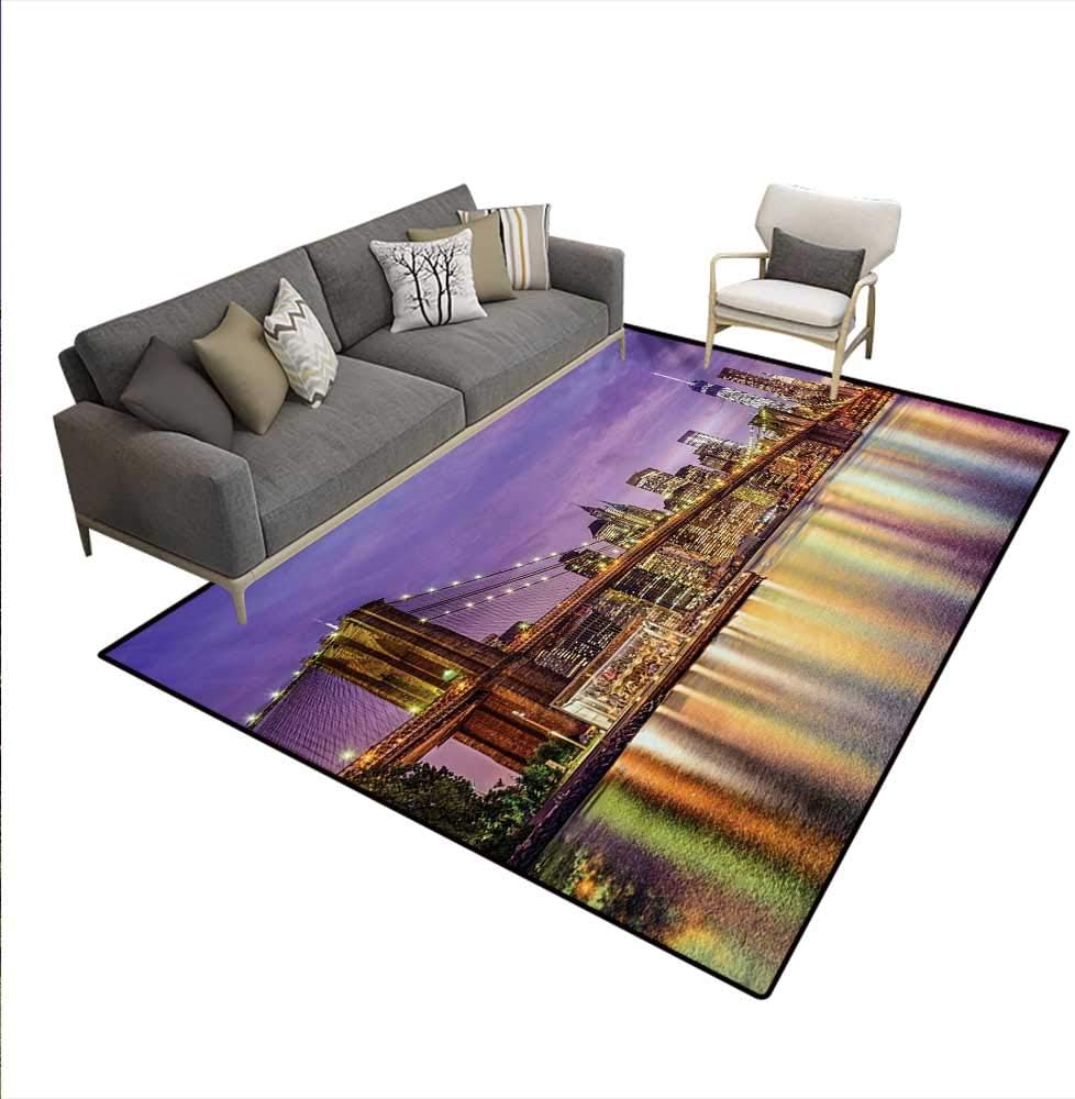 Carpet,NYC Exquisite Skyline Manhattan Broadway Old