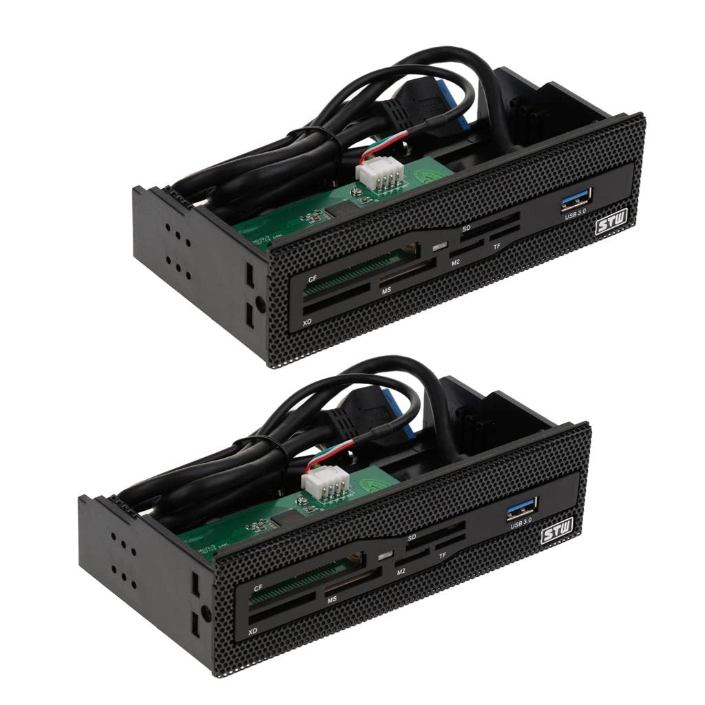 2Pcs 5.25'' USB3.0 Internal Card Reader Multi-Card Front Panel for Desktop|Computers/Tablets & Networking|Computer Cables & Connectors|USB Cables, Hubs & Adapters-image-40