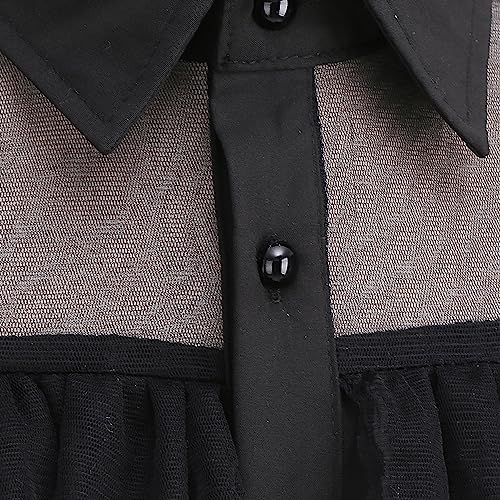 Vestido negro de disfraz para niñas de 3 a 13 años miniatura 4