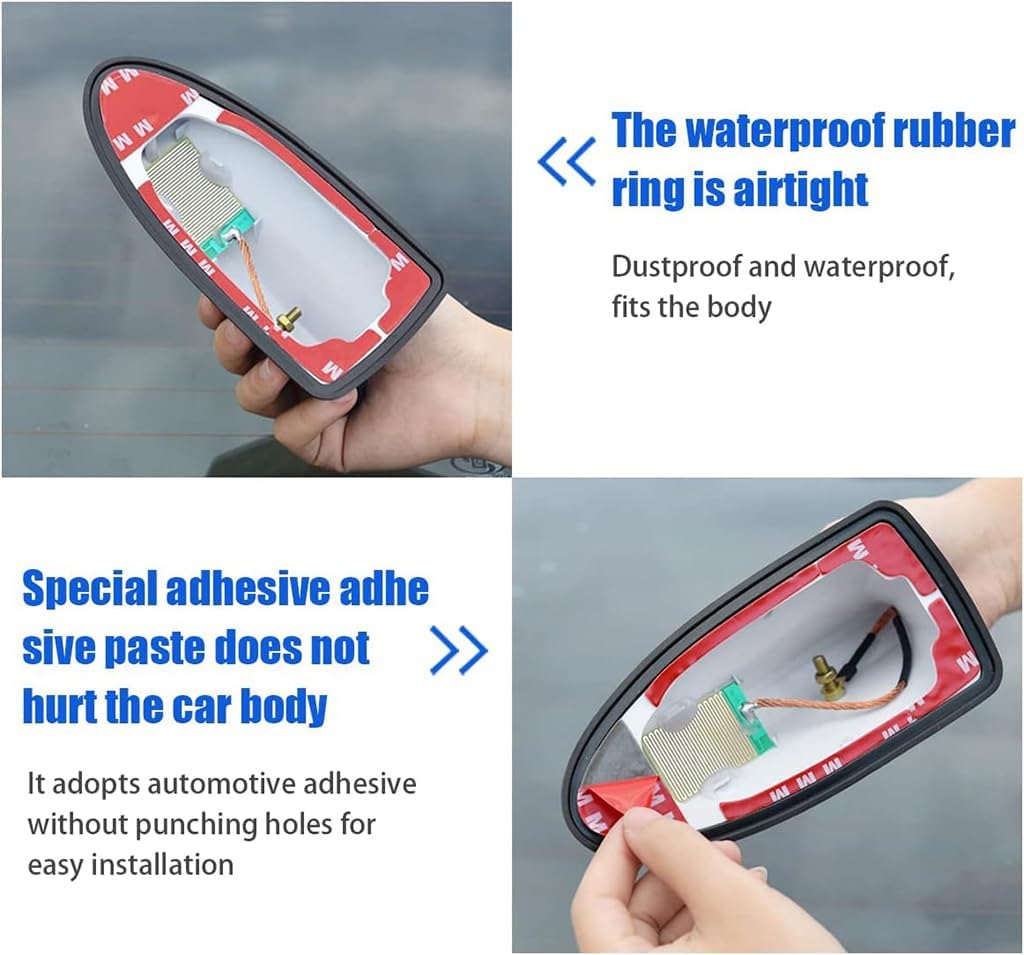 Shark Fin Antenna Cover for Audi A4 B7 Cabriolet 8HE 2006 2007 2008 2009, Shark Fin Antenna Topper Roof Aerial Cover Trim Car Accessories,Carbon Fiber