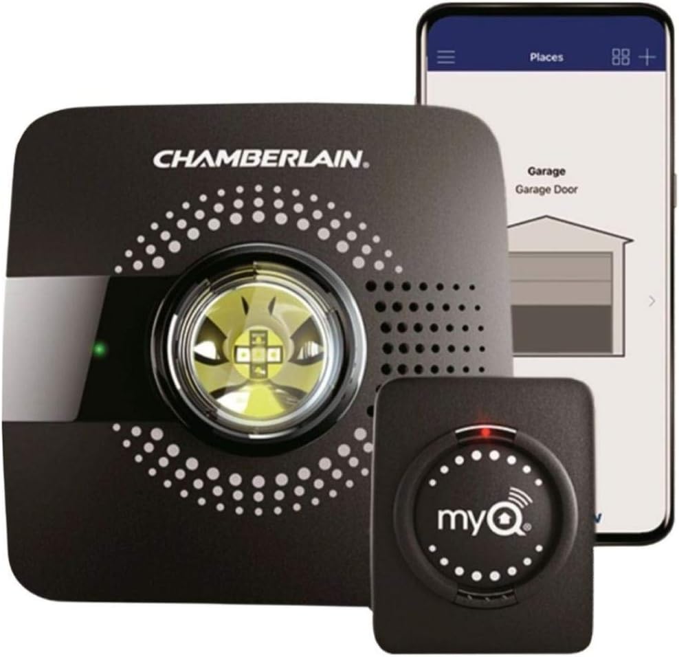 MyQ Smart Garage Hub - Wi-Fi enabled Garage Hub with Smartphone Control, Model MYQ-G0301, Old Version, Black