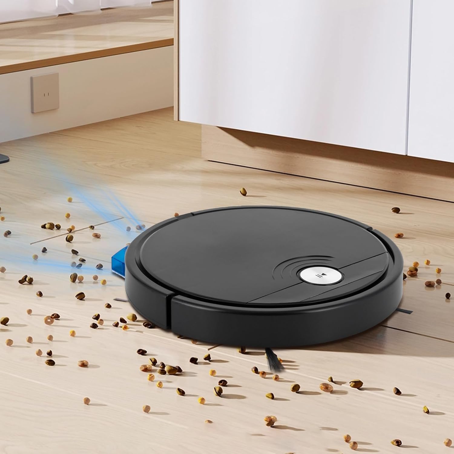 Robot aspirador 3 en 1 con función de limpieza, 1800 Pa, potencia de succión con mando a distancia, 55 dB, robot aspirador con control por aplicación, barredora automática para pelo de animales
