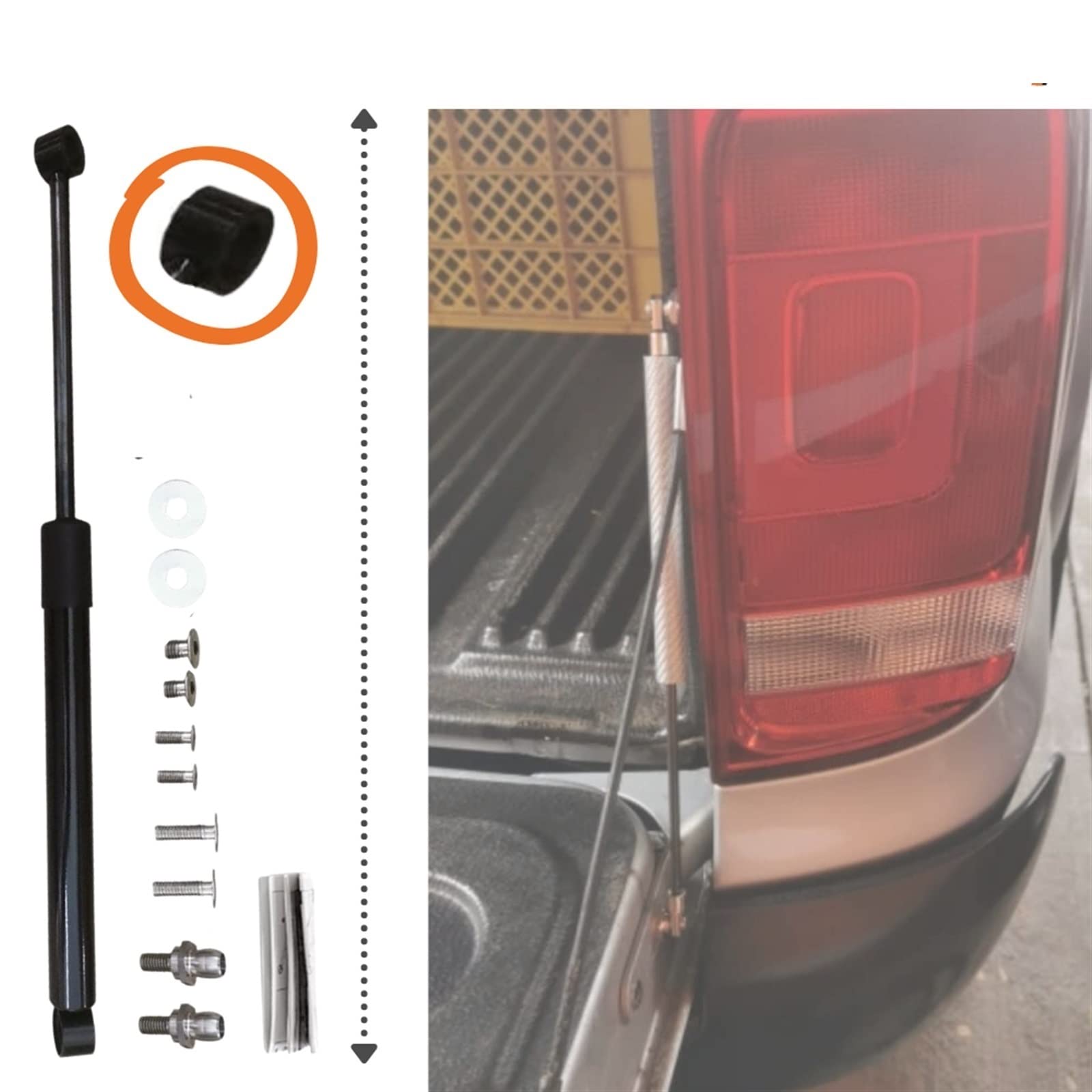 Amortisseur à Gaz Pour Hayon VW Amarok 2012-2020 - 2 Pièces - Remplacement Facile Et Sans Fuite