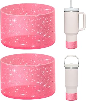 WUQID Bling Silicone Boot Compatible with Stanley Quencher Adventure 40oz