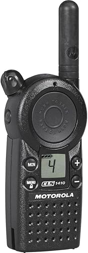 Miniatura 8 de Motorola Radio de dos vías 5 millas profesional 4 canales UHF , Negro