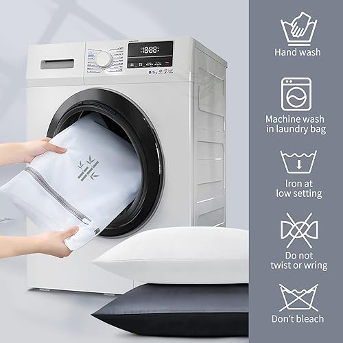 Miniatura 7 de Fittia Funda de almohada corporal de 20 x 54 pulgadas, funda de almohada corporal suave y sedosa con cierre de sobre, funda de almohada refrescante