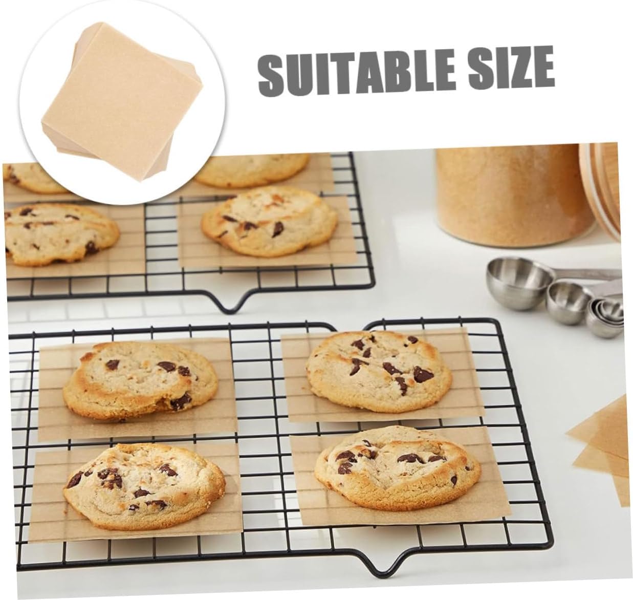 500pcs Nonstick Hamburger Patty Paper Sheets Oil Water Resistant Squares for Baking Bbq Restaurants Cookies for Food Separation Quality Preservation