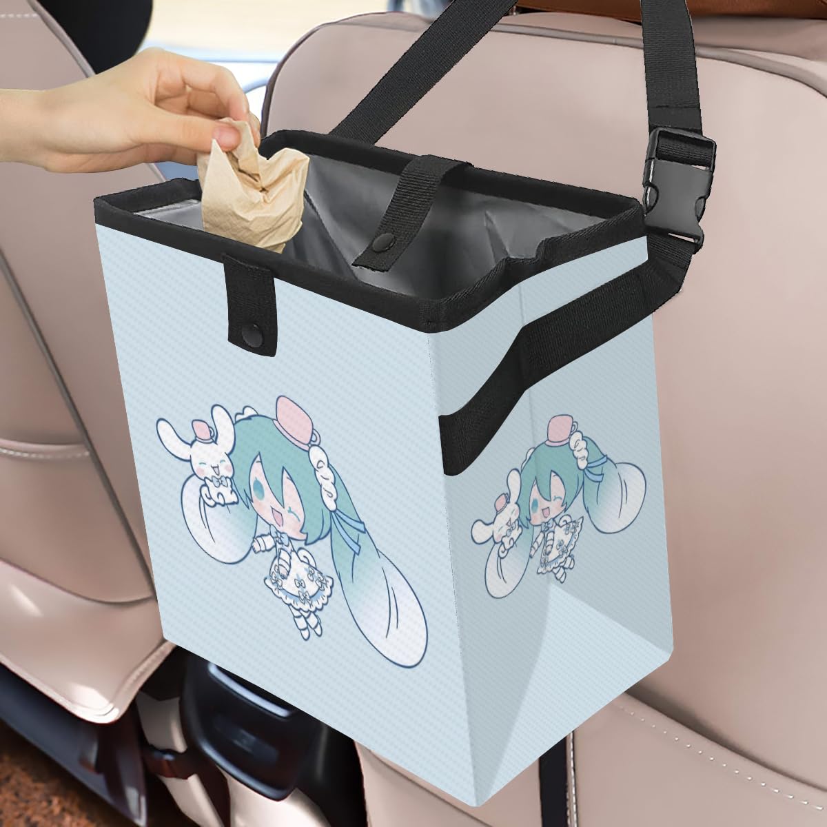 Amazon.co.jp: 車用ゴミ箱 初音ミク miku 美少女 萌え 車用収納ケース