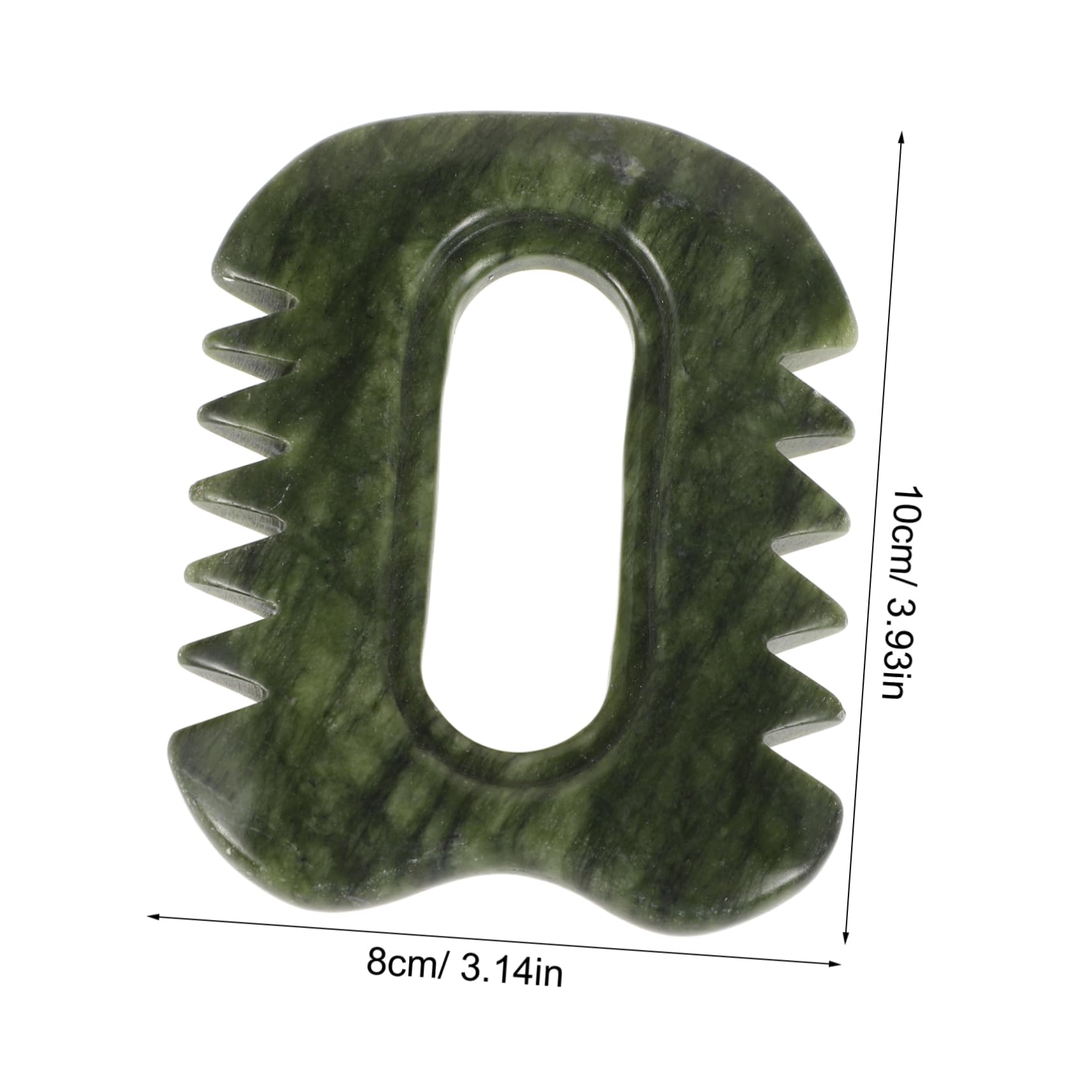 SHERCHPRY Natural Stone Comb Scalp Massager and Scraping Tool for Full Body Massage for Scalp Energy and Relaxation