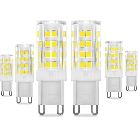 G9 Led Bulb 5w 400lm 40 Watt Halogen Bulbs Equivalent Daylight White 6000k Energy Saving G9 Bulbs 360 A Beam Angle 220 240v 6 Pack Amazon Co Uk Lighting