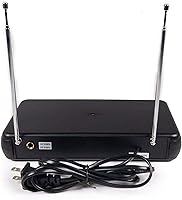 Vista 2 de EMB Pro EBM10W sistema de micrófono VHF portable, inalámbrico, dual, profesional