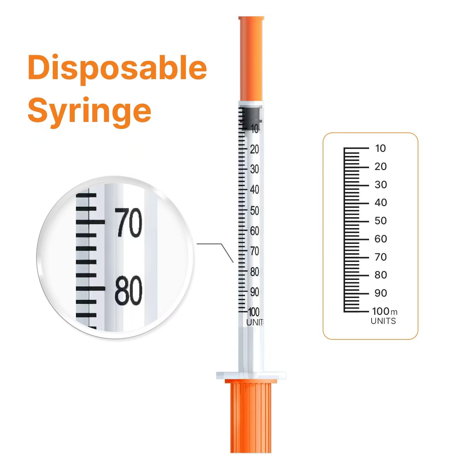 100pack 1ml/cc 31G 5/16 Inch lab Syringes, Individual Package — Amazon image 3