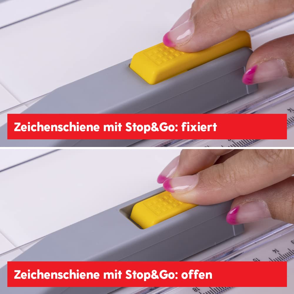 Zeichenplatte A4 GEO-Board Aristo AR70442 (schlagfester Kunststoff, inkl. Schnellzeichendreieck AR7090) weiß