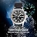 Baltany S205045 Quartz Chronograph Watch, Classic Style Calendar Men Watch with Three Sub dials (Black Dial)