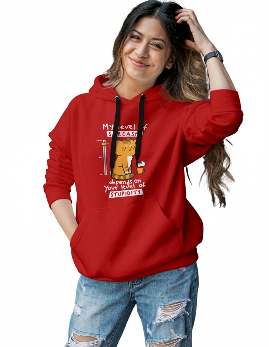 Women & Girls Full Sleeve Graphic Printed Hooded Sweatshirt | Stylish Cotton Blend Hoodie for Winter Wear-image-46
