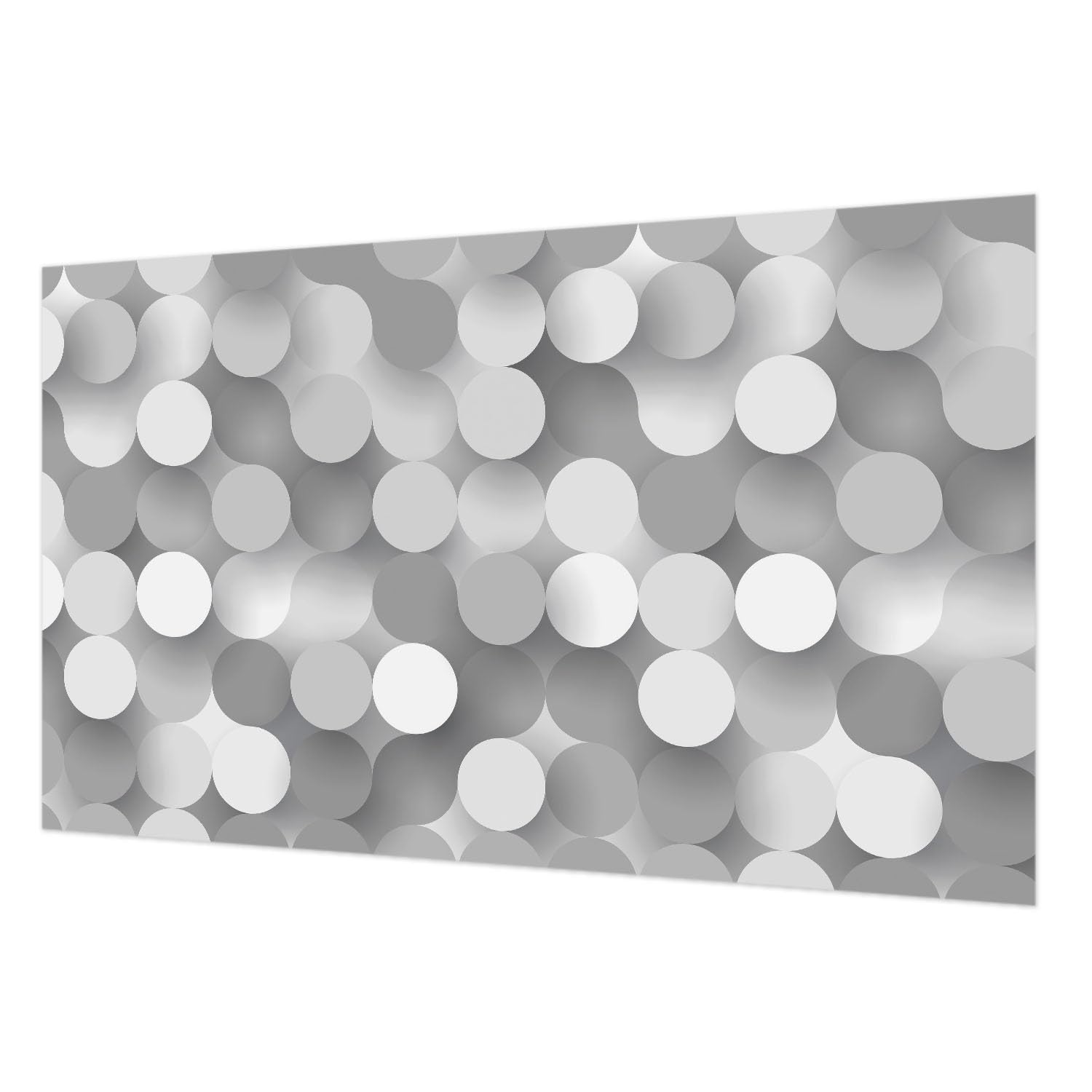 Revêtement mural intissé 416x254 cm avec colle incluse à motif cercles gris Tulup