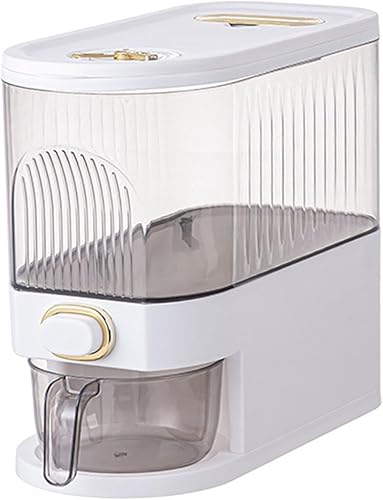 Miniatura 7 de Dispensador de arroz, recipiente de arroz sellado, dispensador de alimentos, contenedor de almacenamiento de alimentos para alimentos secos,