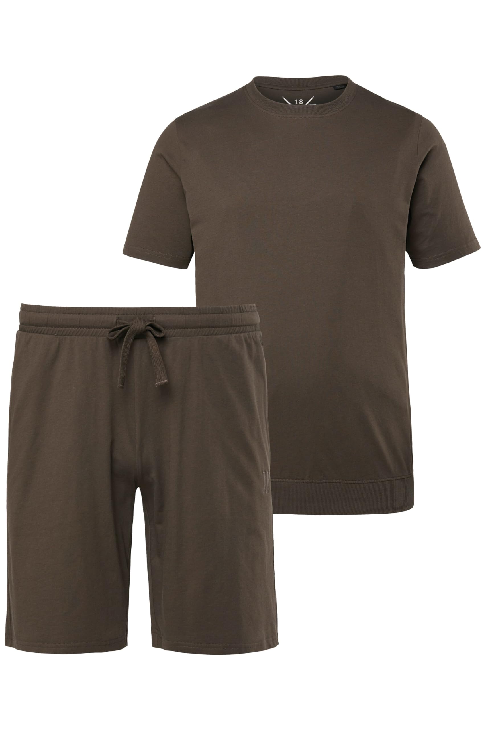 JP 1880 Herren Schlafanzug, Bauchfit, Kurzer Zweiteiler, Bis 8 XL Pyjamas