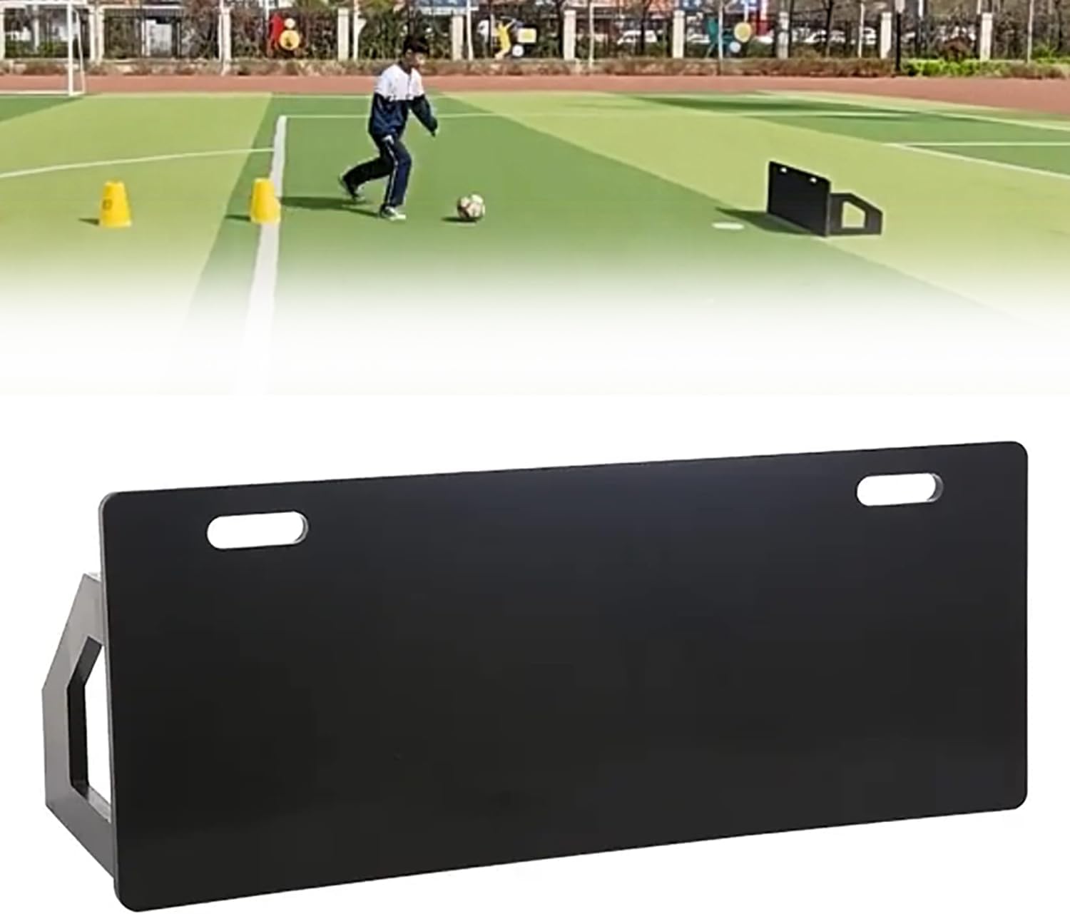 COYEUX Soccer Rebounder, 100 * 40cm Foldable Soccer Wall, Adjustable Angle, for Control，Passing Practice，Suitable for Coaches Training Equipment