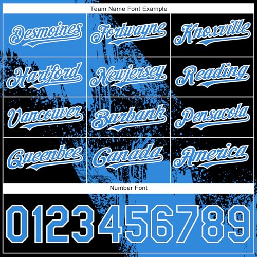 Personalized Gradient Softball Jersey Men Women Youth Personalized Two Button Baseball Jersey Shirt Brush Pattern Customize Sports Uniform Stitched Name Number Logo for Men Women Youth Kids Boys Girls - Thumbnail 4