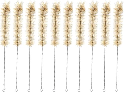 Cepillos de limpieza de tubos de ensayo de vidrio, cepillo de tubo de cerdas para limpiar popotes de plástico de sílice de vidrio para botellas de