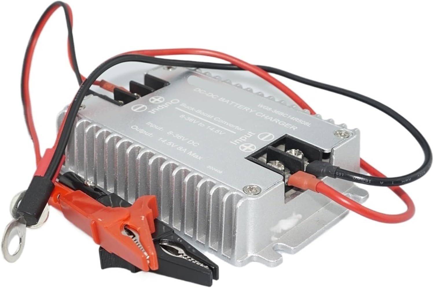 1PCS DC 8-36V 12V/24V to DC 12.6V 14.5V 8A 10A Buck Boost Converter Booster Waterproof Boat Car Battery Charger for Lithium Batteries(12.6V 10A_Without Acc)