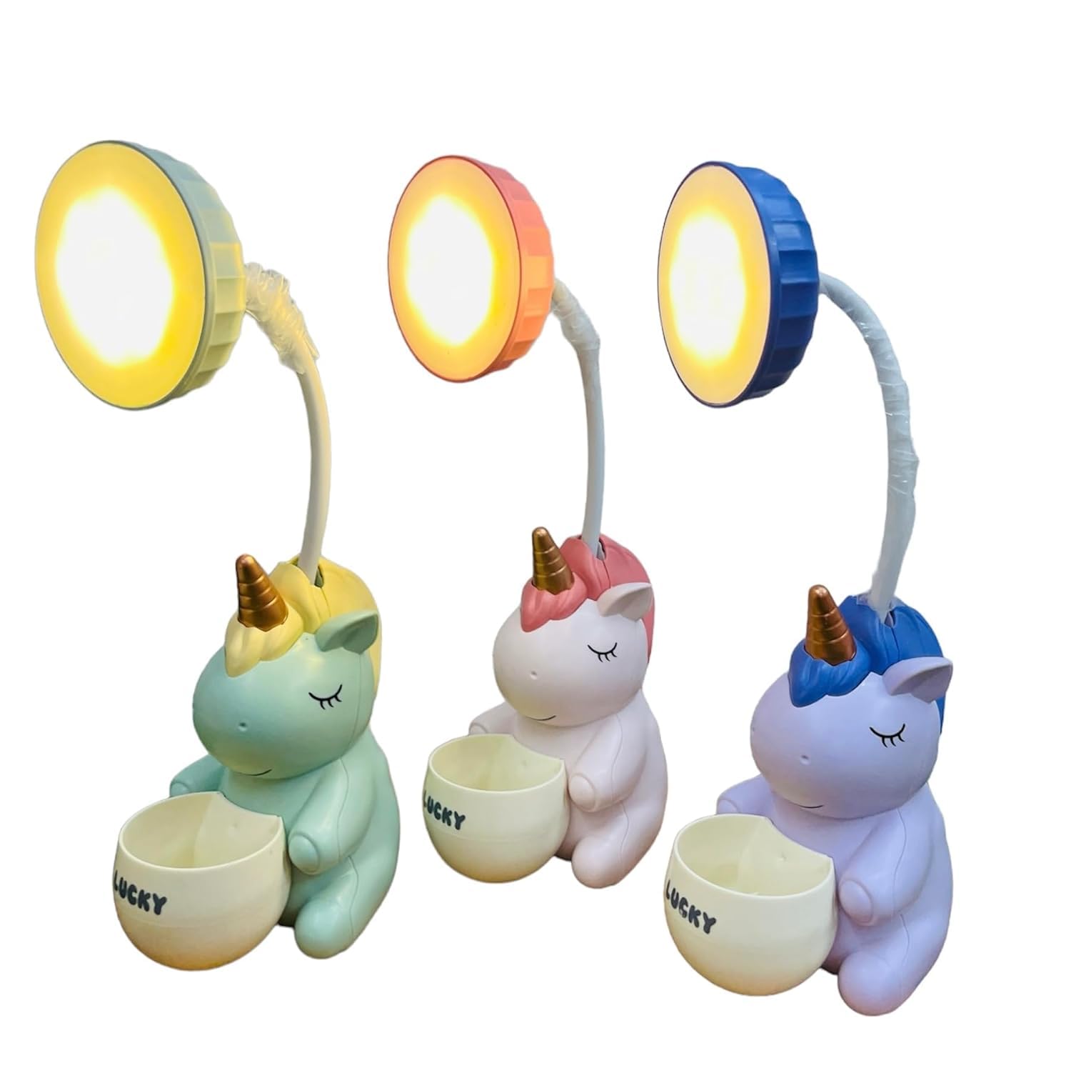 Unicorn Desk Lamp Table Lamp for Girls Lamps for Home, Study Table, Bedroom 360° Flexible Lamp with Pen Holder Gift Ideas-image-49