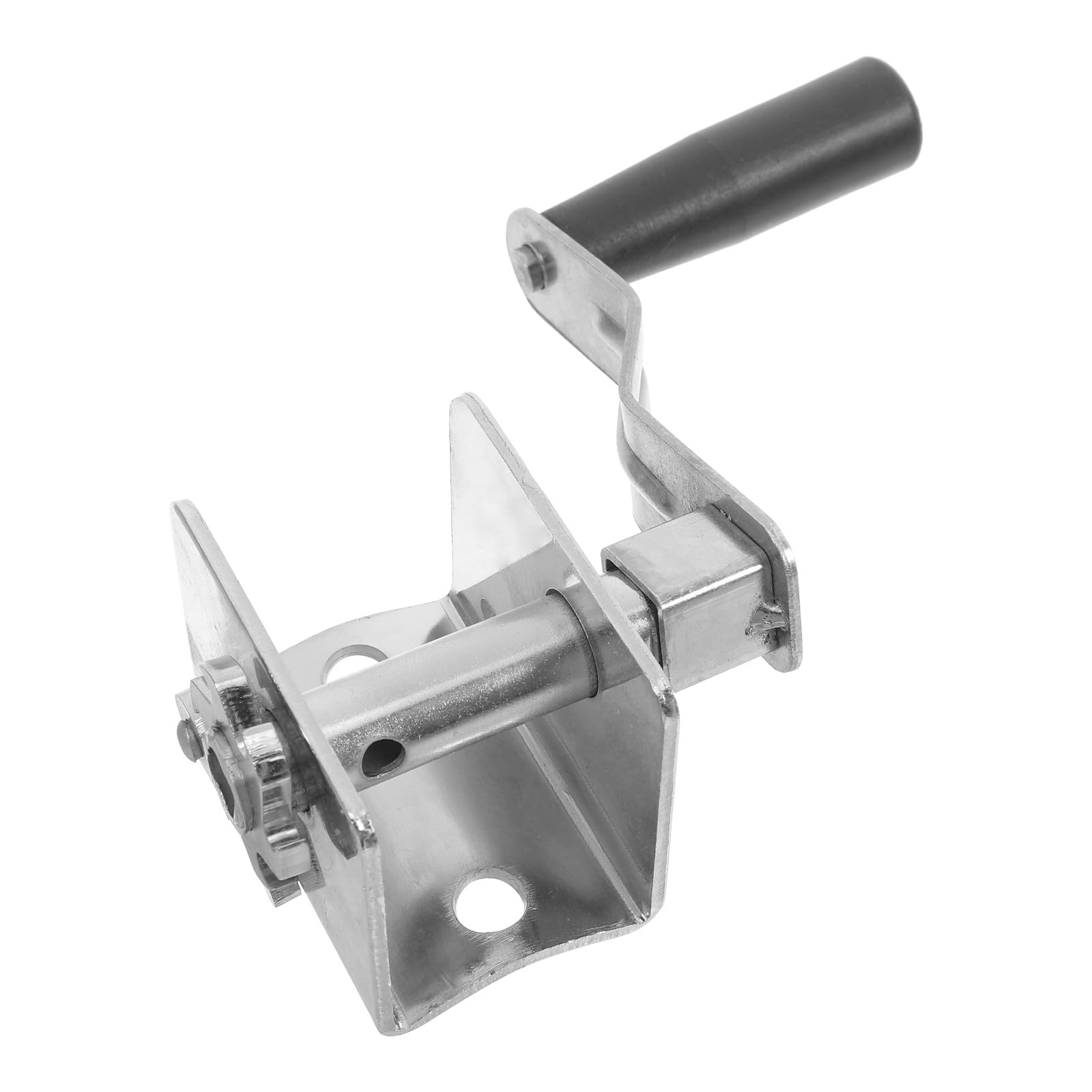 Manual Hand Crank Net Tensioner for Badminton Nets, Iron Silver