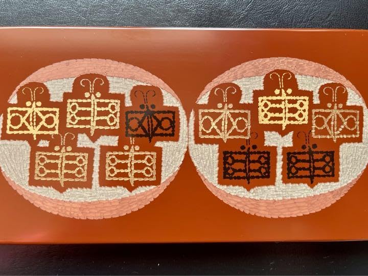 讃岐漆器きんま塗り、彩色壺、邦斎作作家刻印有り、共箱付き。期日限定値下げ 讃岐漆器きんま塗り、彩色壺、邦斎作作家刻印有り、共箱付き。