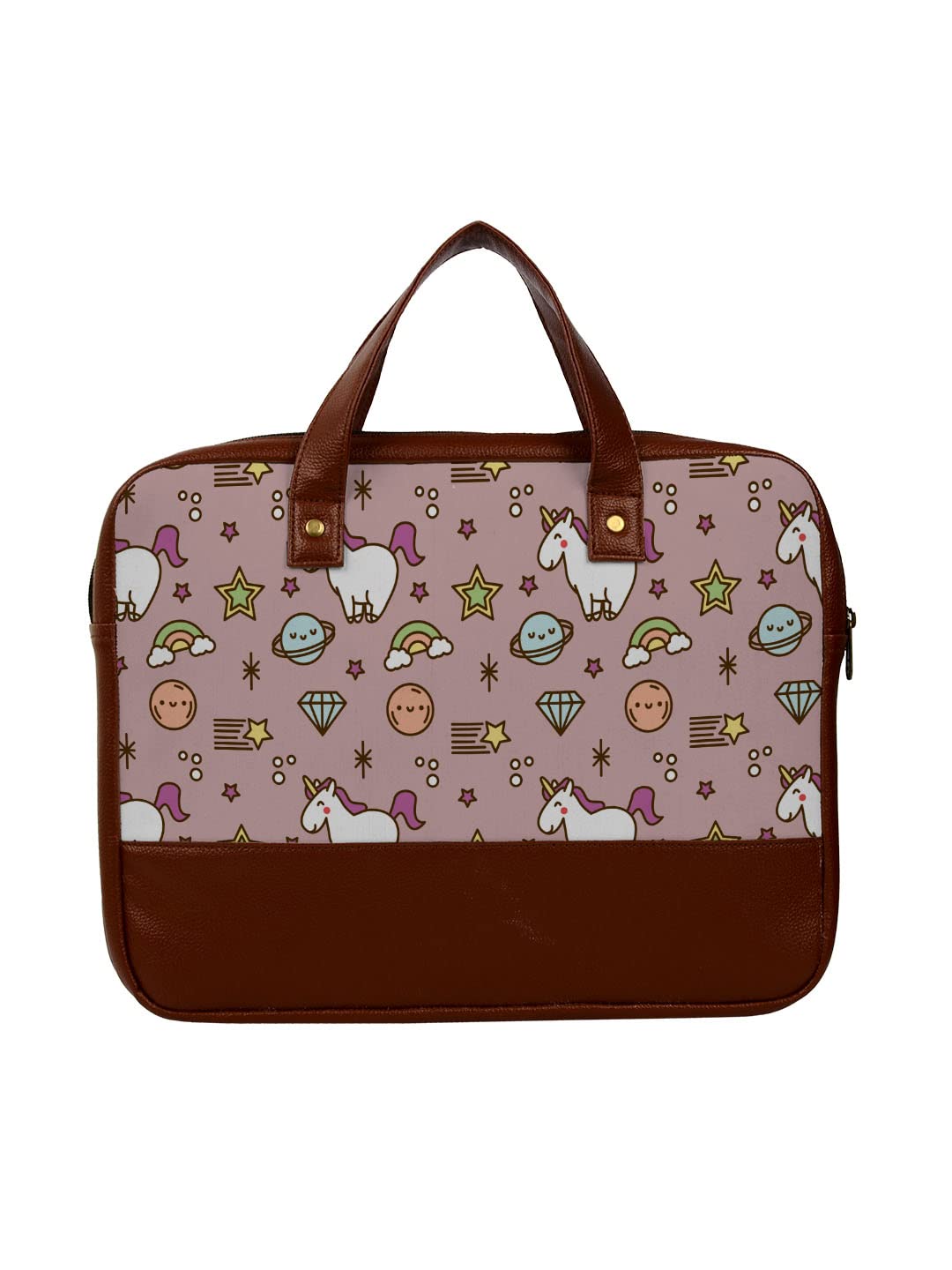 Crazyify Multi Cartoon Shape Printed Leather Laptop Bag For Men & Women | Leather Laptop Bags/Briefcase with Screen Size Up to 15.6 Inch (B0B46CL8Y9) Amazon Price History, Amazon Price Tracker