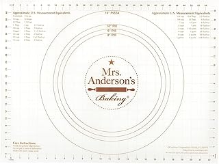 Mrs. Anderson's Baking Non-Slip Pastry Rolling Mat, 18-Inch by 24-Inch