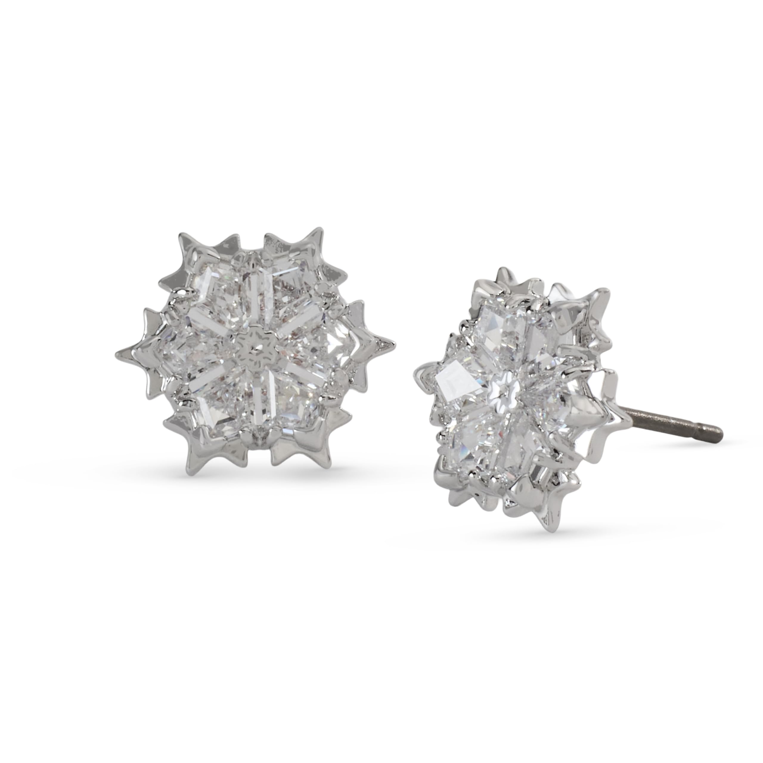Swarovski Orecchini Magic Evolution Collection, fiocco di neve, Placcatura rodio