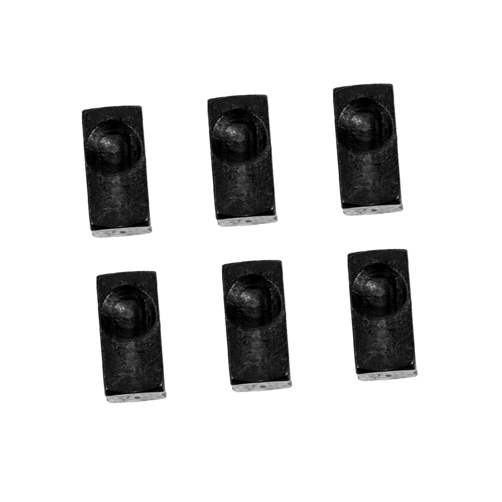 SHOWERORO Bridge Saddle for Electric Guitar Guitar Bridge Clamp 6pcs Guitar String Blocks Precision Structure Insert Blocks