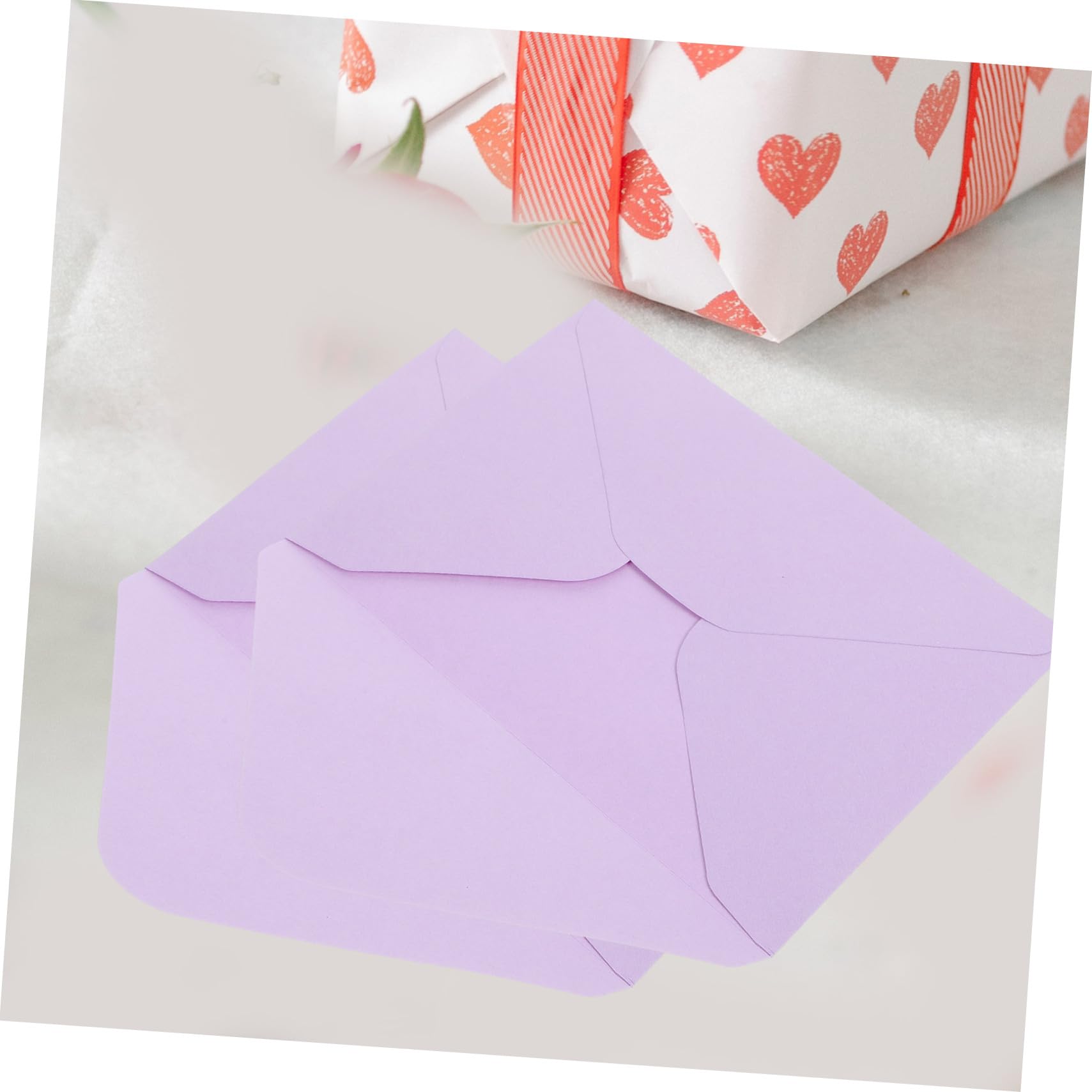 Angoily 5 Set Buste Per Matrimonio Buste Portatili in Carta Per Biglietti Auguri Design Elegante in Lilla 50 Pezzi * 5