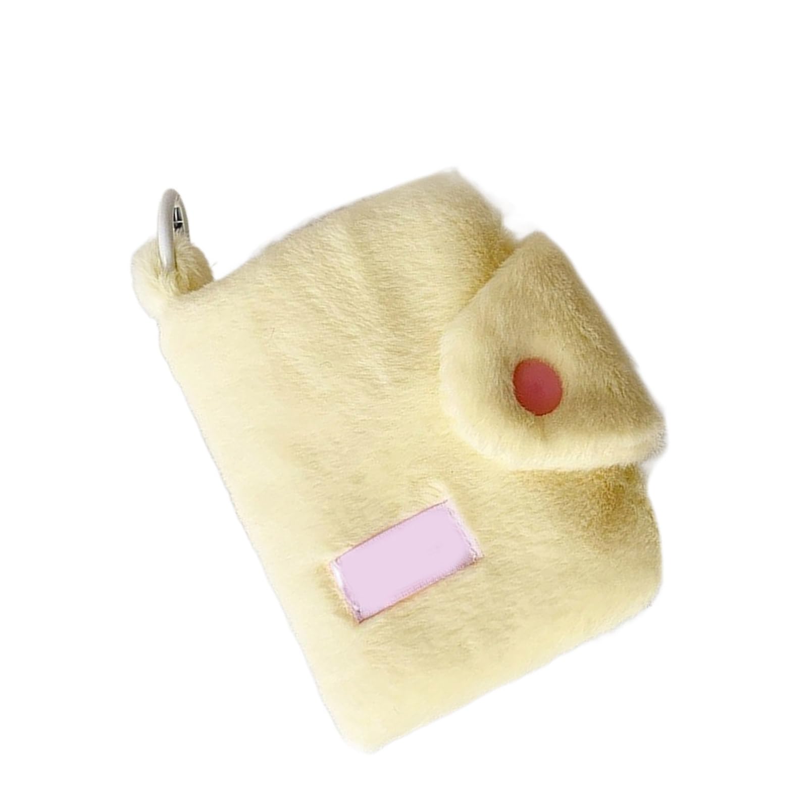 Elnwnnkc Women's Yellow Sturdy Plush Coin Wallet Designs For Multipurpose Use In Various Occasions Home Storage Solution Daily Use Simple Styles Purse