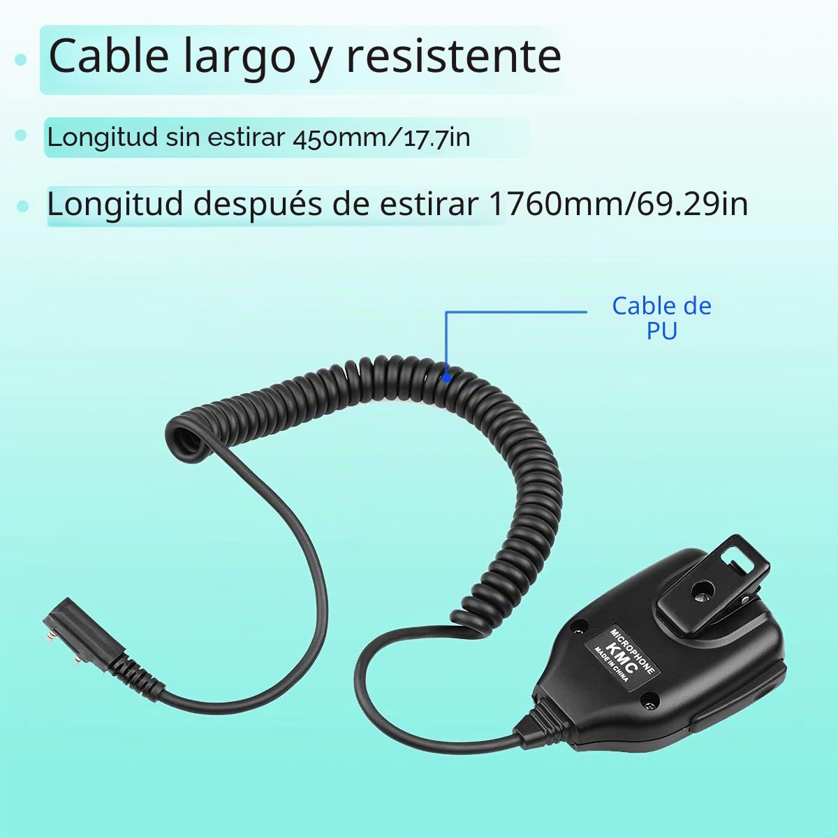 Retevis Walkie Talkie Micrófono Altavoz 2 Pines Altavoz Micrófono Compatible con Walkie Talkie Baofeng UV-5R RT24 RT22 RT5R RT27 eSynic UV-5R Mengshen BF-888S Kenwood (1 Pacs)