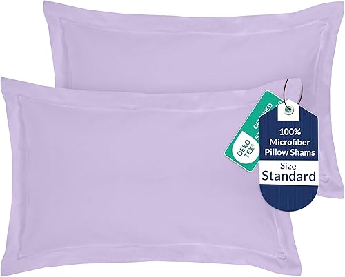 Miniatura 45 de Royale Linens Paquete de 2 fundas de almohada tamaño Queen de 20 x 30 pulgadas, microfibra cepillada de 1800, fundas de almohada de cama