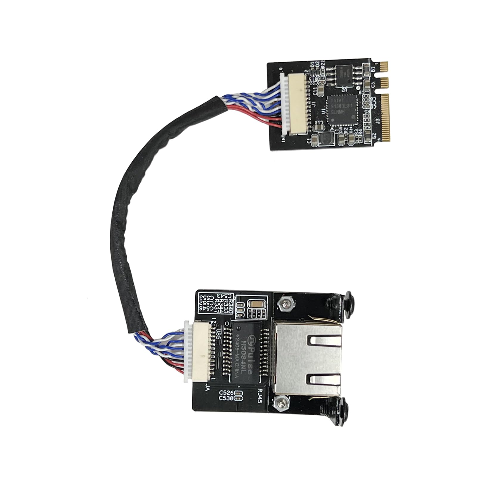 WayPonDEV M.2 A chiave E a modulo Ethernet 2,5 Gigabit, in-tel i225 i226 2.5G Ethernet Server NIC,10/100/1000/25000 Mbps RJ45 LAN, scheda di rete multi-Gigabit M.2, supporto 2230 (15 cm, i226 M.2 A+E