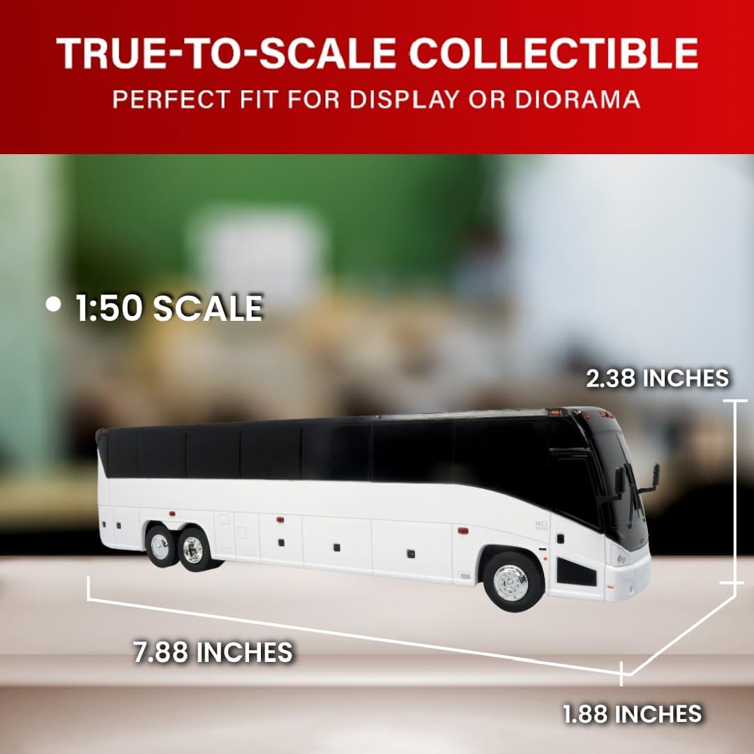 Iconic Replicas NFI Xcelsior XN40 Transit : Blank White — Bus 1:43 ABS Plastic Model