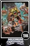 Maximum Overdrive (1986) Movie Poster Bar Cafe living room bedroom wall trim Materia lMetal Mounting Type Wall Mount Tin Sign, 8X12 Inch (20X30 CM)